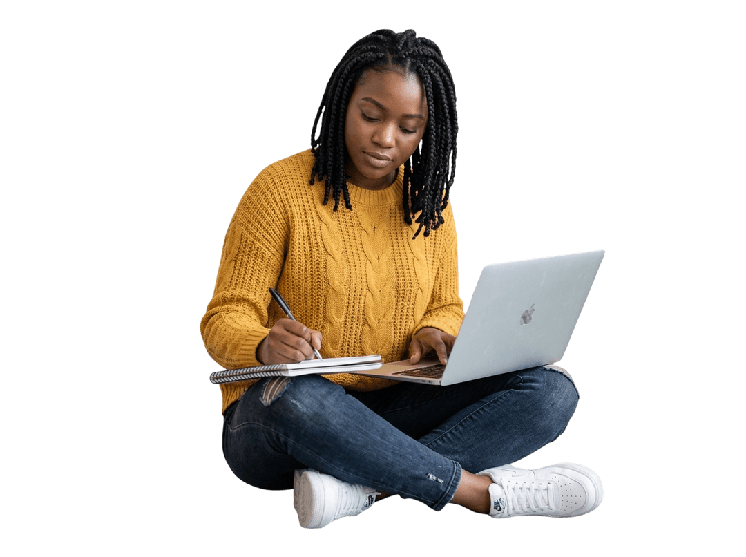 Learner studying on the Kulturah platform